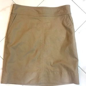 Talbots Khaki Skirt With Pockets